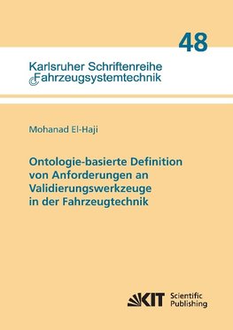 Ontologie-basierte Definition von Anforderungen an Validierungswerkzeuge in der Fahrzeugtechnik