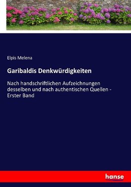 Garibaldis Denkwürdigkeiten