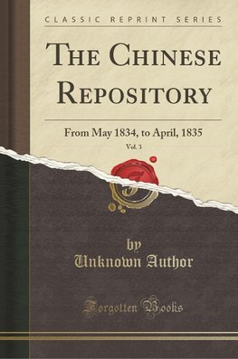 Author, U: Chinese Repository, Vol. 3