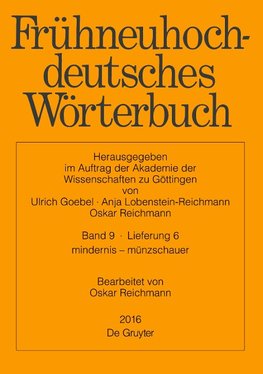 Frühneuhochdeutsches Wörterbuch, Band 9/Lieferung 6, mindernis ¿ münzschauer