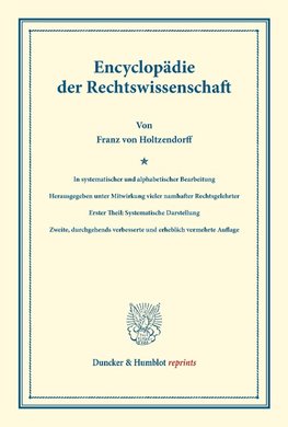 Encyclopädie der Rechtswissenschaft