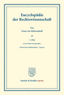 Encyclopädie der Rechtswissenschaft