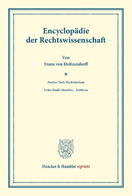 Encyclopädie der Rechtswissenschaft