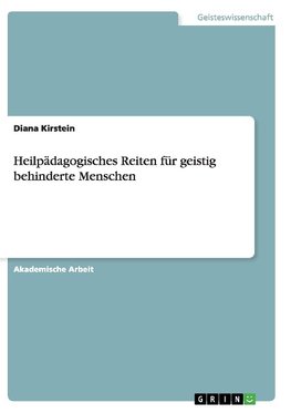 Heilpädagogisches Reiten für geistig behinderte Menschen