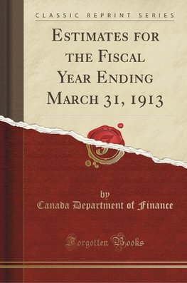 Finance, C: Estimates for the Fiscal Year Ending March 31, 1