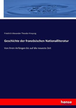 Geschichte der französischen Nationalliteratur