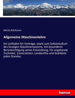 Allgemeine Maschinenlehre