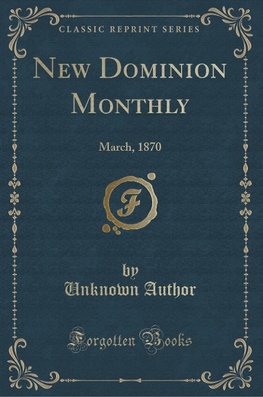 Author, U: New Dominion Monthly