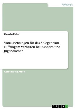 Voraussetzungen für das Ablegen von auffälligem Verhalten bei Kindern und Jugendlichen