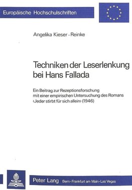 Techniken der Leserlenkung bei Hans Fallada