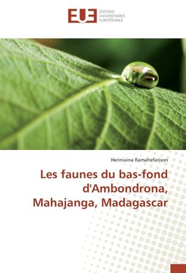 Les faunes du bas-fond d'Ambondrona, Mahajanga, Madagascar