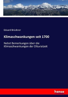 Klimaschwankungen seit 1700