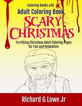 Adult Coloring Book Scary Christmas