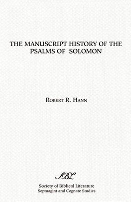 The Manuscript History of the Psalms of Solomon