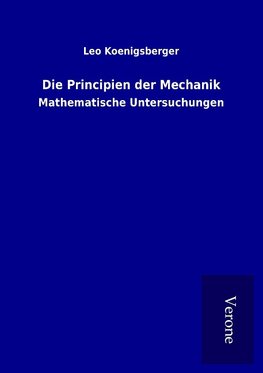 Die Principien der Mechanik