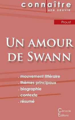 Fiche de lecture Un amour de Swann de Marcel Proust (Analyse littéraire de référence et résumé complet)