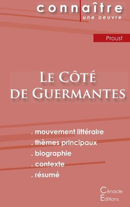 Fiche de lecture Le Côté de Guermantes de Marcel Proust (Analyse littéraire de référence et résumé complet)