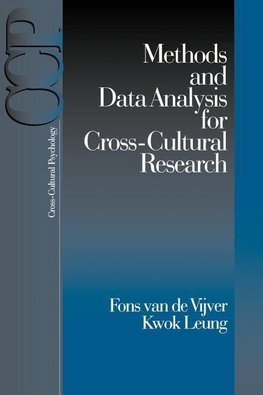 Vijver, F: Methods and Data Analysis for Cross-Cultural Rese