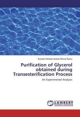 Purification of Glycerol obtained during Transesterification Process