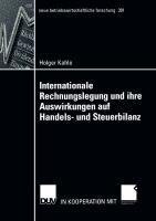 Internationale Rechnungslegung und ihre Auswirkungen auf Handels- und Steuerbilanz