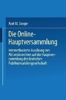 Die Online-Hauptversammlung