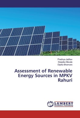 Assessment of Renewable Energy Sources in MPKV Rahuri