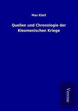 Quellen und Chronologie der Kleomenischen Kriege