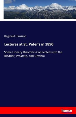 Lectures at St. Peter's in 1890