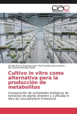 Cultivo in vitro como alternativa para la producción de metabolitos