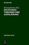 Dichtungstheorien der Aufklärung