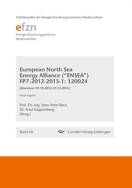 European North Sea Energy Alliance ("ENSEA") FP7-2012-2013-1: 320024