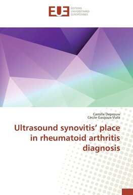 Ultrasound synovitis' place in rheumatoid arthritis diagnosis