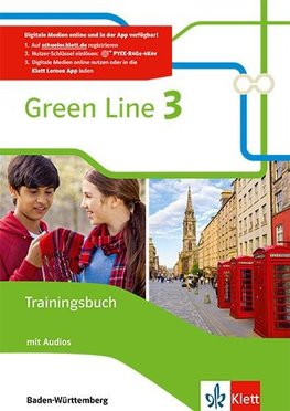 Green Line 3. Trainingsbuch mit Audio-CD. Ausgabe Baden-Württemberg ab 2016