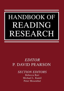 Pearson, P: Handbook of Reading Research