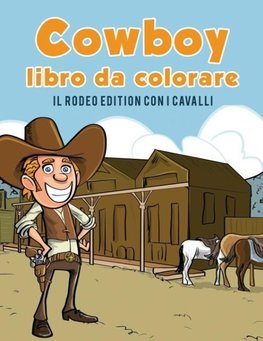 libro para colorear vaquero