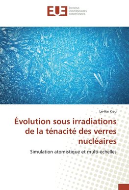 Évolution sous irradiations de la ténacité des verres nucléaires