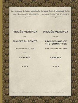 Procès-Verbaux of the Proceedings of the Committee June 16th-July 24th 1920