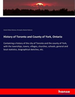 History of Toronto and County of York, Ontario