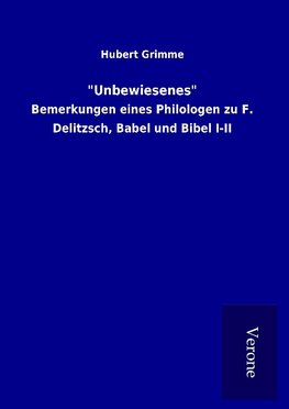 "Unbewiesenes"