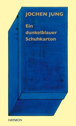 Ein dunkelblauer Schuhkarton