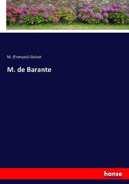 M. de Barante