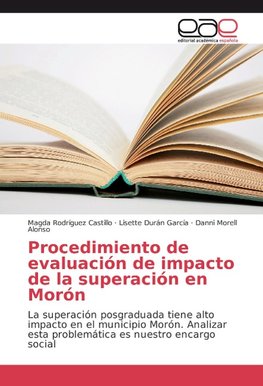 Procedimiento de evaluación de impacto de la superación en Morón