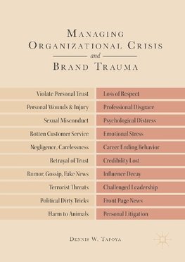 Managing Organizational Crisis and Brand Trauma