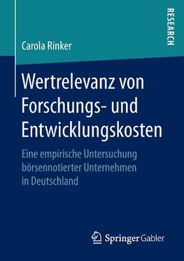 Wertrelevanz von Forschungs- und Entwicklungskosten