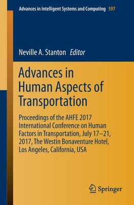 Advances in Human Aspects of Transportation