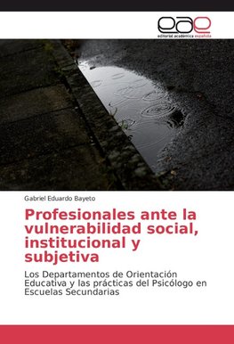 Profesionales ante la vulnerabilidad social, institucional y subjetiva