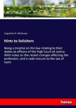 Hints to Solicitors