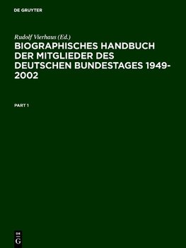 Biographisches Handbuch der Mitglieder des Deutschen Bundestages 1949-2002