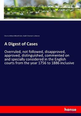 A Digest of Cases