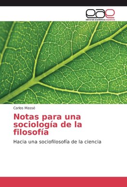 Notas para una sociología de la filosofía